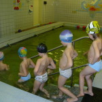 Затем заходим в воду.